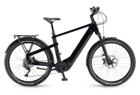VTC Électrique Winora Yakun 10 Uni Shimano Deore 10V 750 Wh 27.5'' Bleu Foncé 2023