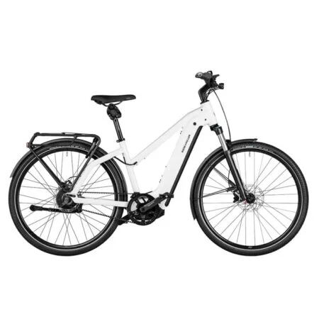 VTC électrique Riese & Müller Charger4 Vario trapèze blanc