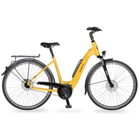 VTC électrique VELO DE VILLE AEB 200 - transmission moyeu jaune