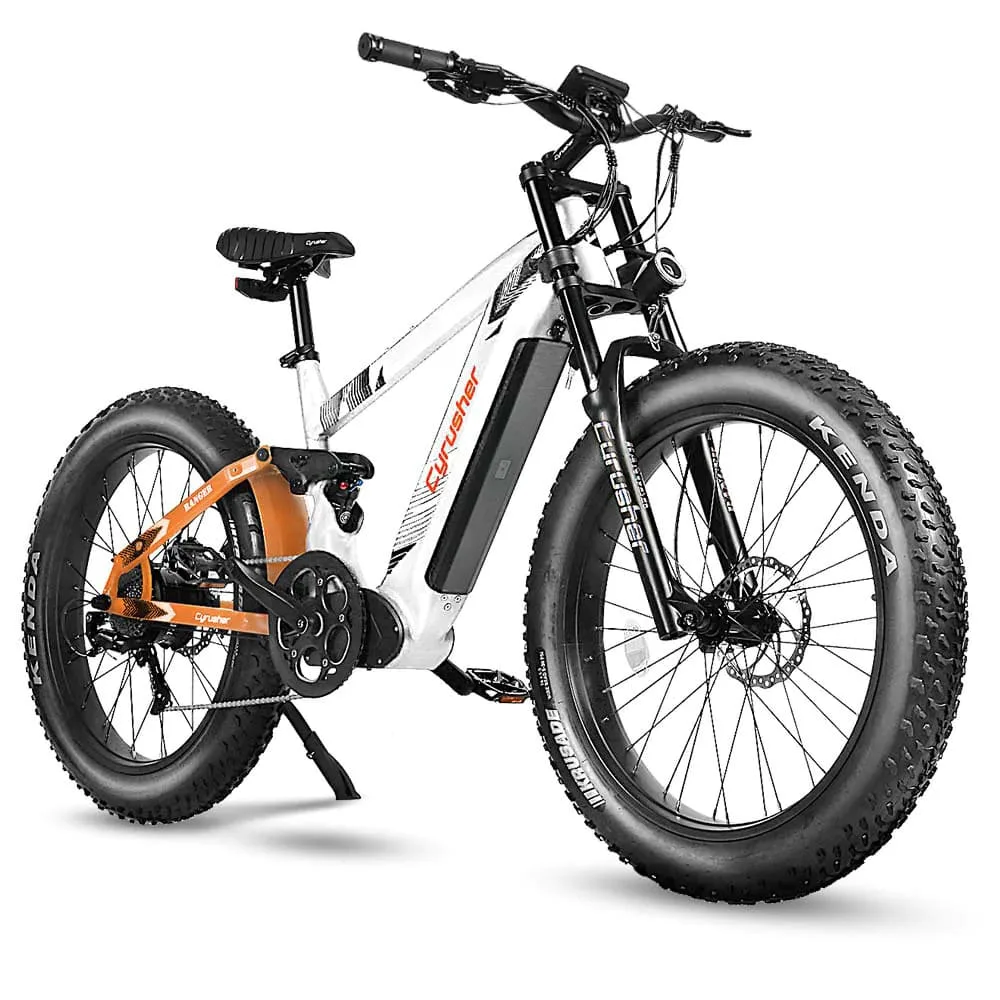 VTT électrique Cyrusher Ranger Vélo électrique tout-terrien 750W 20Ah blanc – Image 7