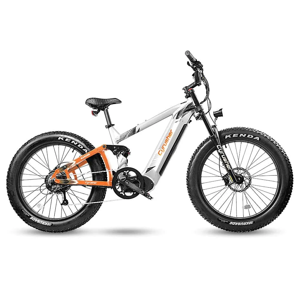 VTT électrique Cyrusher Ranger Vélo électrique tout-terrien 750W 20Ah blanc – Image 6