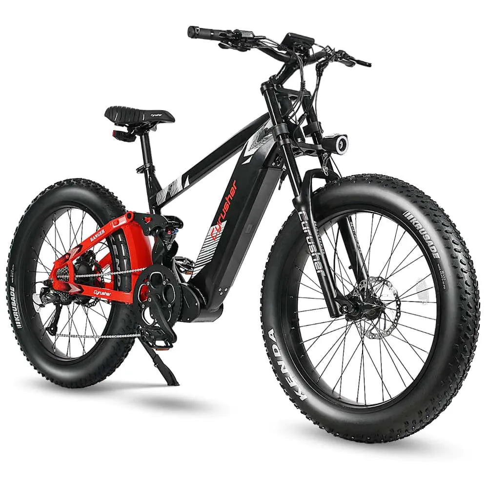 VTT électrique Cyrusher Ranger Vélo électrique tout-terrien 750W 20Ah blanc – Image 5