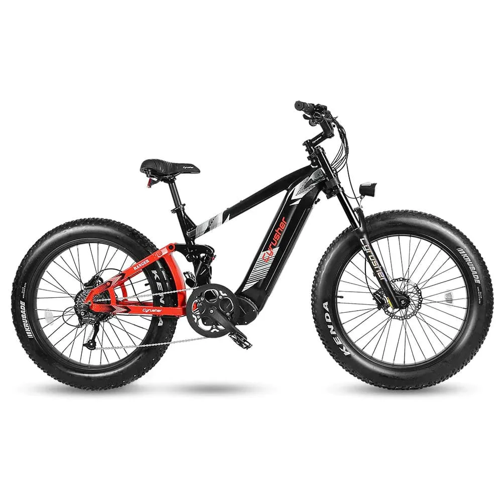 VTT électrique Cyrusher Ranger Vélo électrique tout-terrien 750W 20Ah blanc – Image 4