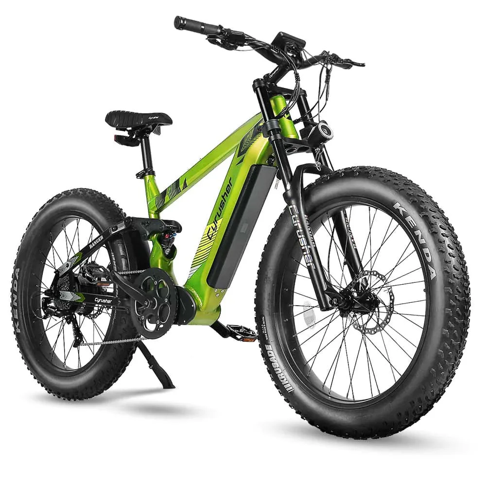 VTT électrique Cyrusher Ranger Vélo électrique tout-terrien 750W 20Ah blanc – Image 3