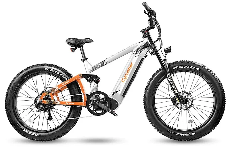 VTT électrique Cyrusher Ranger Vélo électrique tout-terrien 750W 20Ah blanc