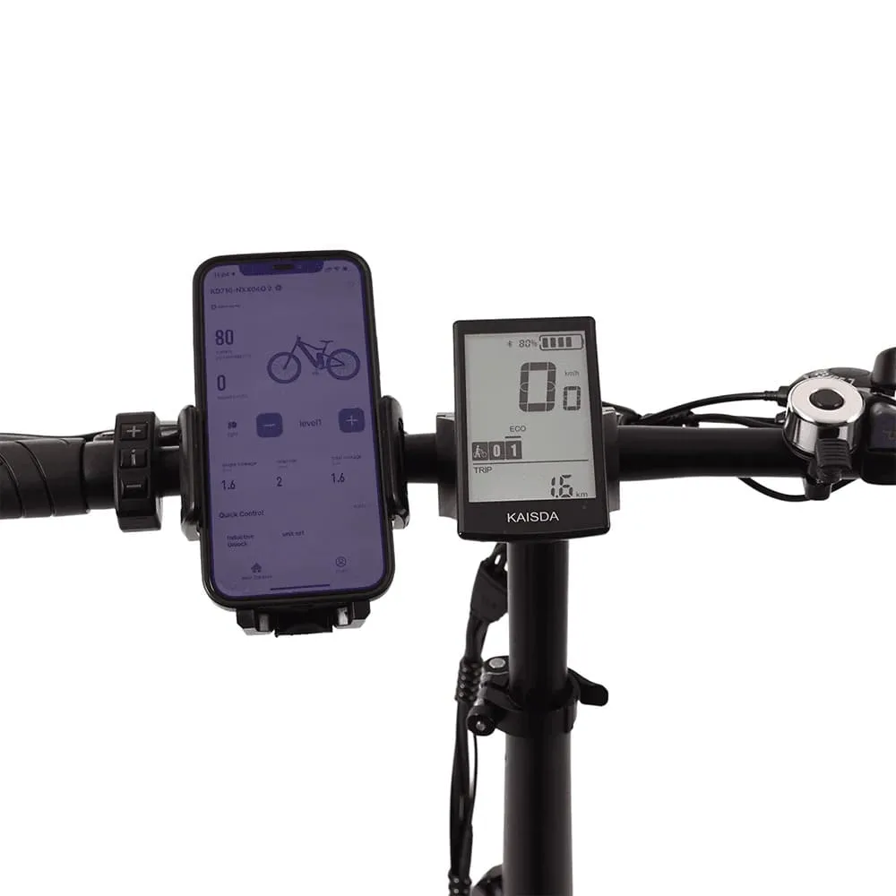 VTT électrique Pliable Kaisda K2 Pro 250W Bafang Motor 20" Fat Bike 12.8Ah Batterie – Image 9