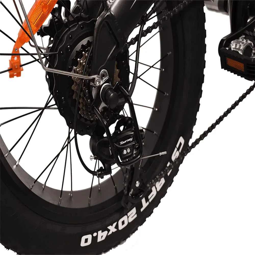 VTT électrique Pliable Kaisda K2 Pro 250W Bafang Motor 20" Fat Bike 12.8Ah Batterie – Image 7