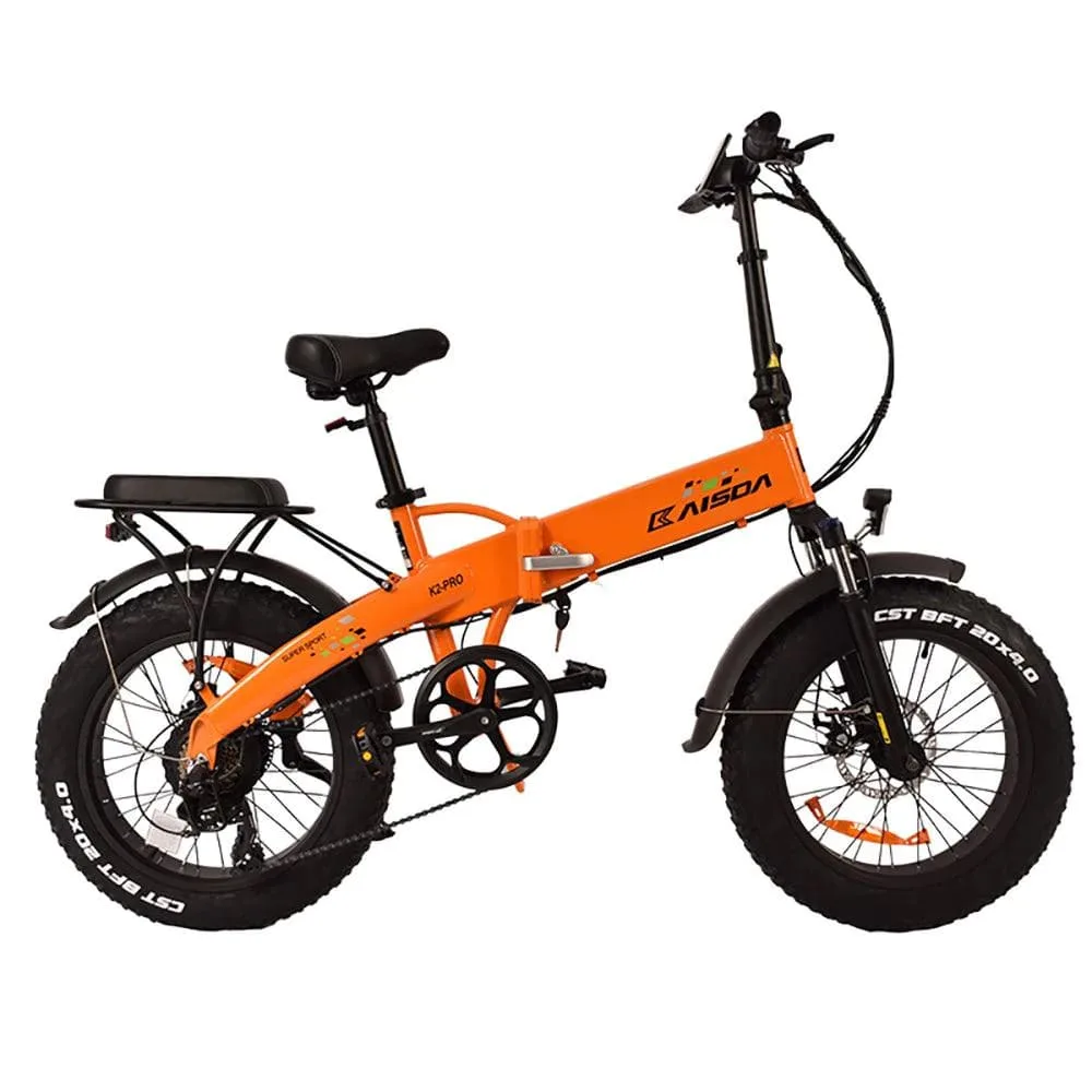 VTT électrique Pliable Kaisda K2 Pro 250W Bafang Motor 20" Fat Bike 12.8Ah Batterie – Image 2