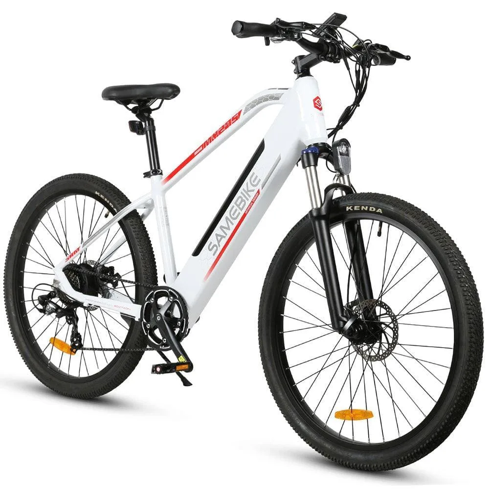 VTT électrique Samebike MY275 500W 27.5" 48V 10.4Ah Batterie blanc – Image 9