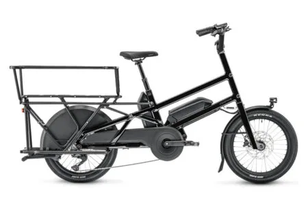 Vélo Cargo Longtail Électrique Moustache Bikes Lundi 20.3 Dual Shimano Deore 10V 20'' 500 Whx2 Noir 2023