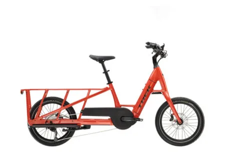 Vélo Cargo Longtail Électrique Trek Fetch+ 2 Shimano Deore 10V 500Wh 20'' Rouge Lave 2023