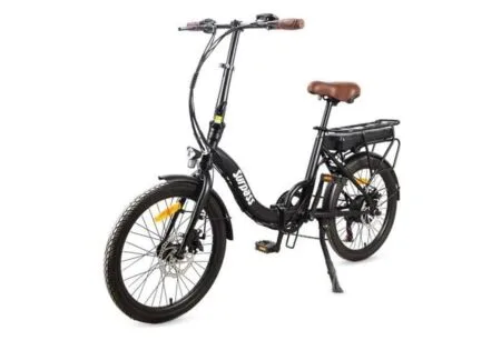 Vélo Electrique SURPASS 20" Noir 6 vitesses Pliant Batterie 10 Ah