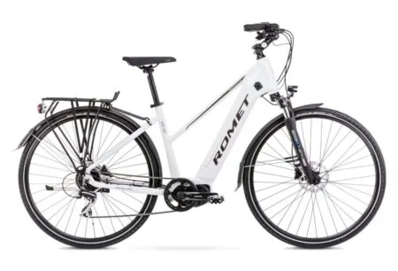 Vélo Trekking Electrique 28 Femme - ROMET - Ert 201 - BLANC