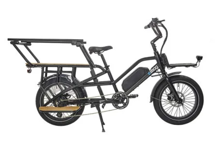 Vélo cargo électrique longtail E-MOG noir 840WH 20' Bafang 250W