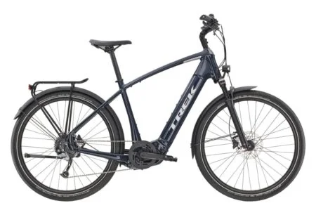 Vélo de Ville Electrique 2023 Trek Allant+ 7 500 WH Shimano Acera M3000 9V Bleu