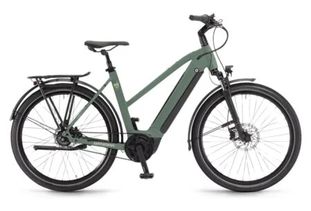 Vélo de Ville Électrique Femme Winora Sinus R8f Eco Shimano Nexus 8V 500 Wh 650b Vert 2023