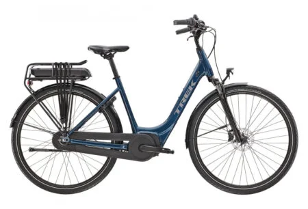 Vélo de Ville Électrique Trek District+ 1 Lowstep Shimano Nexus 7V 400 Wh 700 mm Bleu 2023