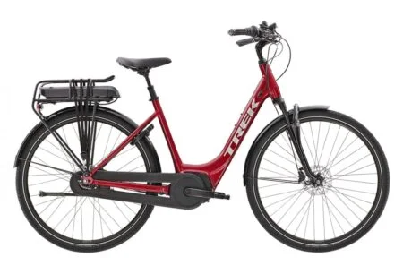Vélo de Ville Électrique Trek District+ 4 Lowstep 400wh Shimano Nexus 7V Rage Red 2022
