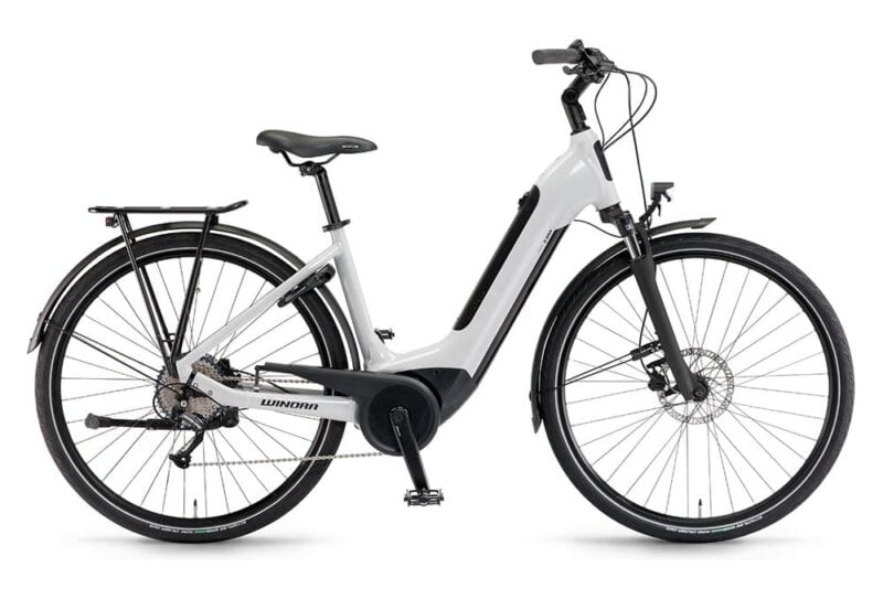 Vélo de Ville Électrique Winora Tria 7 Eco Wave Shimano Altus 7V 400 Wh 700 mm Blanc 2023