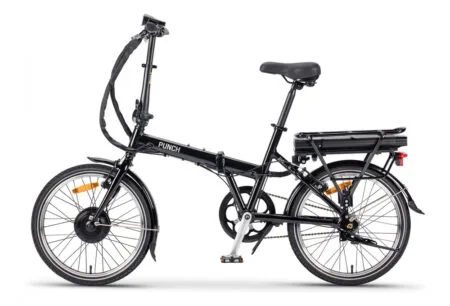 Vélo électrique pliant PUNCH EBIKE PF1 36V-13Ah Noir métallisé