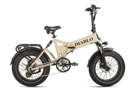 Vélo électrique pliant ADORE compact 20 Storm Beige Diablo Bikes