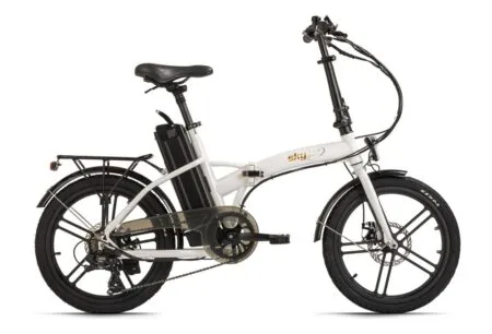 Vélo pliant électrique ADORE 2S blanc skyjet