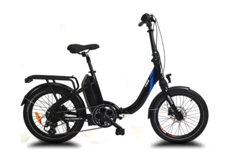 Vélo pliant électrique URBANBIKER MINI T 20' Noir - Batterie 540Wh Moteur 250W / 155-175 cm