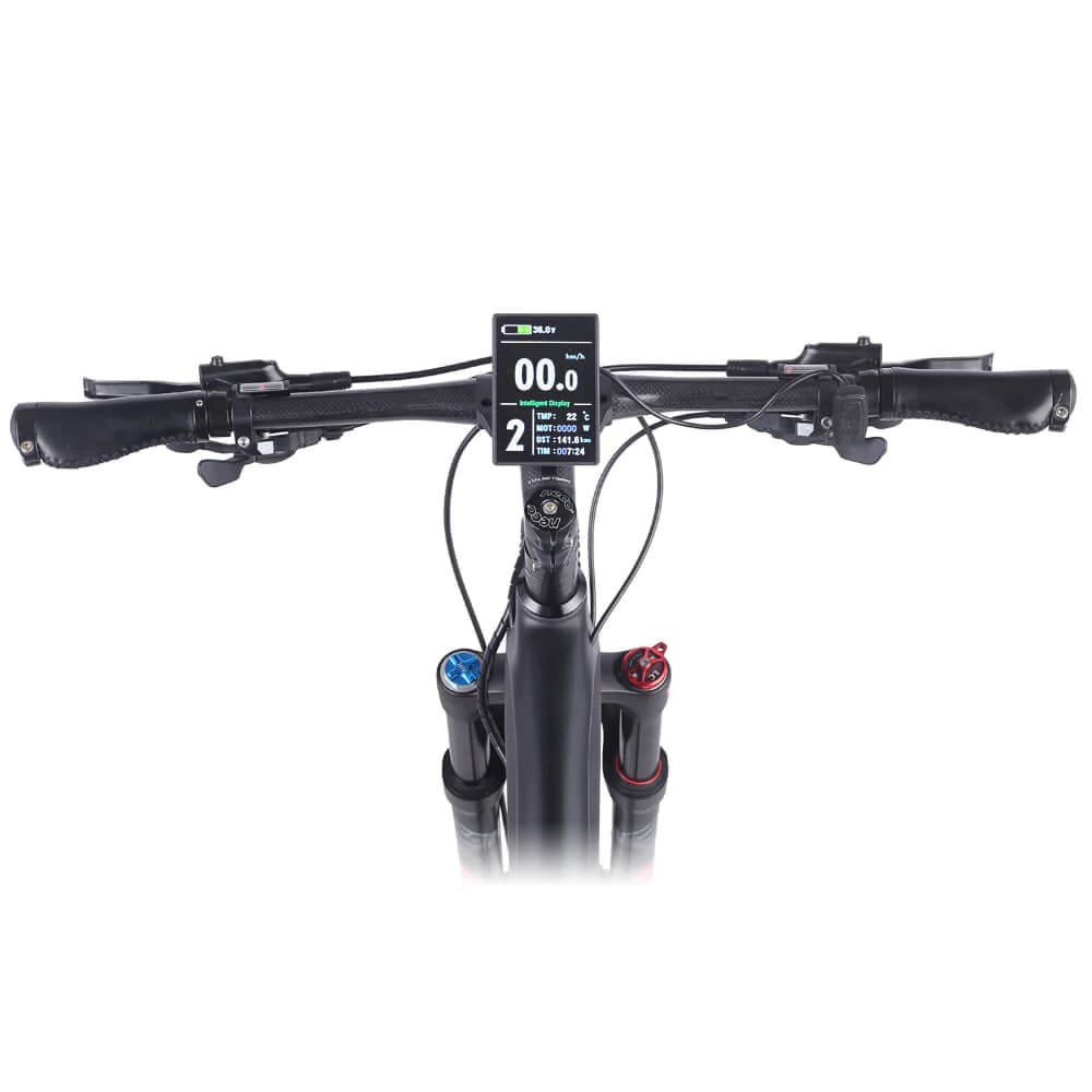 Vélo électrique Shengmilo M50 27.5 pouces cadre en fibre de carbone 250W batterie 36V 9.6 AH freins à huile à double disque – Image 6