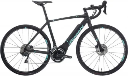 Vélo route électrique Bianchi impulso e-road disc ultegra 11 sp