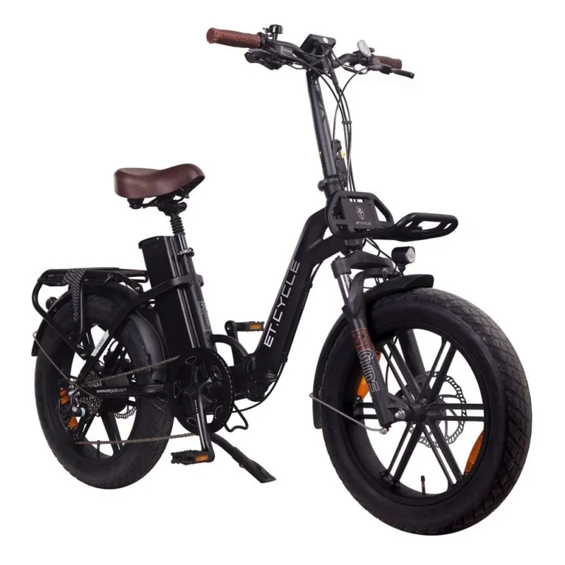 ET.Cycle F1000 Vélo Electrique Fat Bike Pliant 20" 48V 21Ah 1008Wh Noir