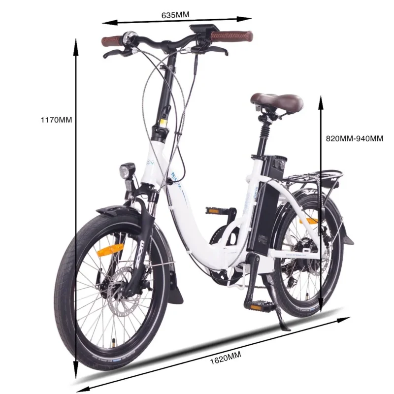 NCM Paris Vélo Electrique Pliant 20" 250W Batterie 36V 15Ah 540Wh