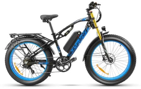 VTT électrique Cyrusher XF900 750W 17Ah fatbike bleu