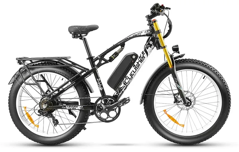 VTT électrique Cyrusher XF900 750W 17Ah fatbike bleu