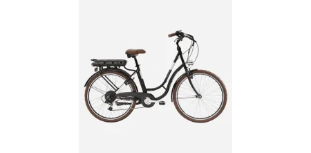Vélo de ville électrique adulte E-City 50 MARRON NAKAMURA