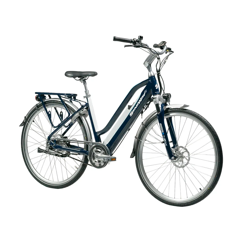 Vélo électrique Starway Touring Bleu-Blanc 26″ et 28″